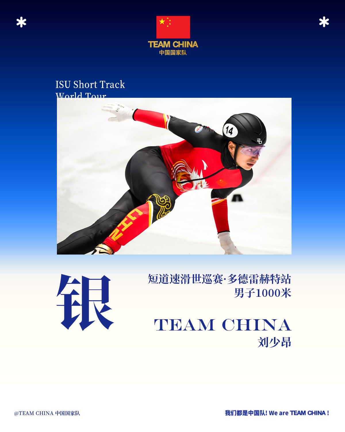 四站世巡赛实现满额参赛，中国短道速滑队锁定