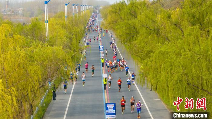 跑在水美酒乡的春日奔跑:2024年江苏宿迁马拉松